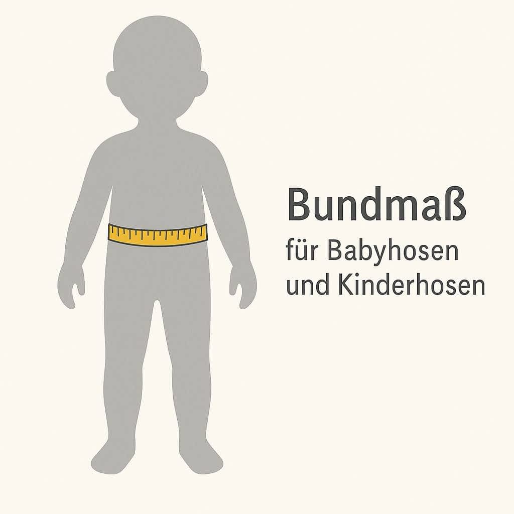 Bundmaß für Babyhosen und Kinderhosen richtig messen - damit nichts rutscht oder zwickt