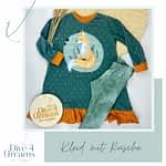 Kleid und passende Leggings in Jeans-Optik