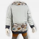 Handmade Hoodie - mitwachsender Pullover mit Kapuze für Babys & Kinder