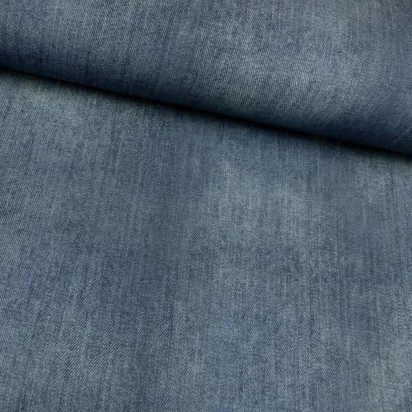 Handmade Kinderkleidung: Jeanslook French Terry dunkelblau für bequeme Babyhosen und Kinderhosen; sieht aus wie echte Jeans und ist gemütlich wie eine Jogginghose