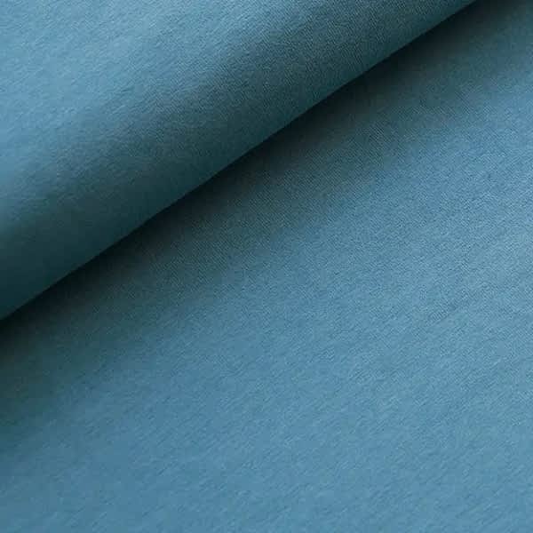 Blau Stoff Jersey für handgemachte, nachhaltige Babykleidung und Kinderkleidung; Shirts, T-Shirts, Hosen
