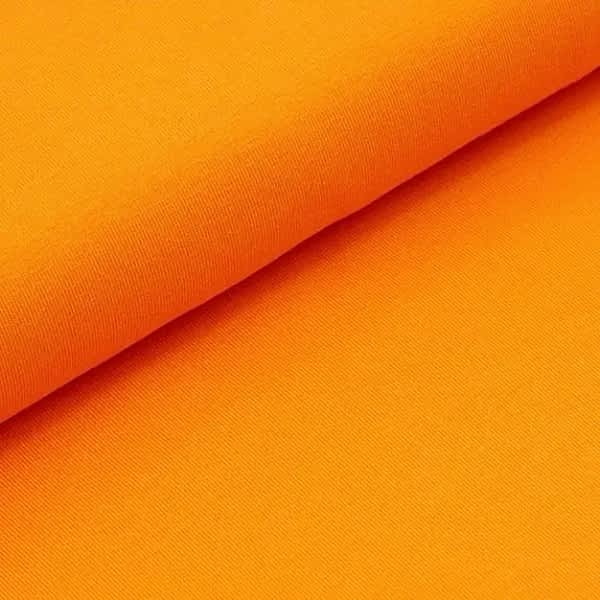 Knalliges Orange Stoff Jersey für handgemachte, nachhaltige Babykleidung und Kinderkleidung; Shirts, T-Shirts, Hosen
