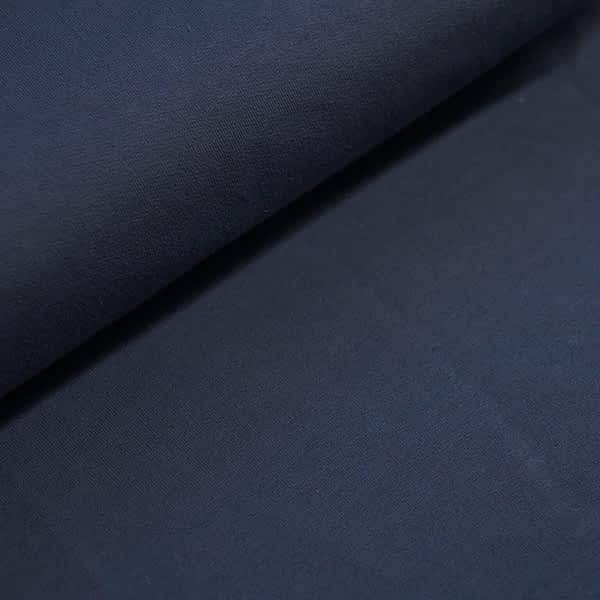 French Terry in China Blau (dunkelblau) – unifarben, angenehm & geeignet für Pullover, Shirts oder Hosen für Babys & Kinder